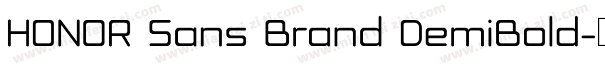 HONOR Sans Brand DemiBold字体转换